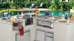 Barbecue Island with Twin Eagles Barbecue and Accessories