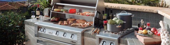 Alfresco Custom Island, Barbecue Grill and Accessories